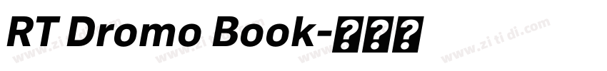 RT Dromo Book字体转换